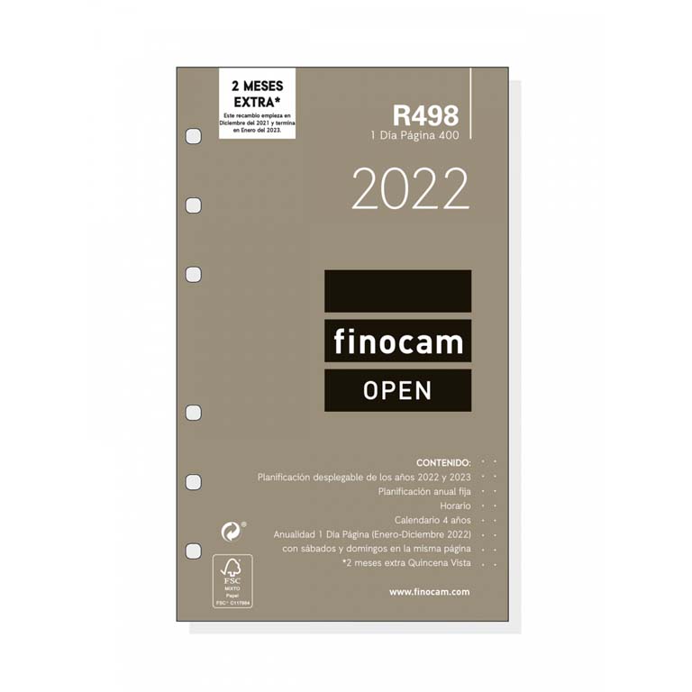 Recambio agenda DÍA PÁGINA FINOCAM