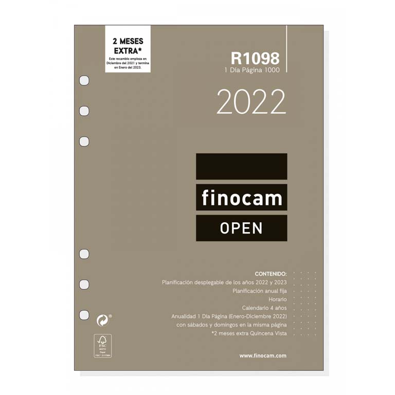 Recambio agenda DÍA PÁGINA FINOCAM
